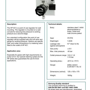 Regulator Hornung HP401