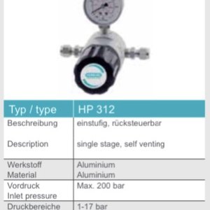 Regulator Hornung HP312*