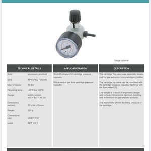 Regulator Hornung EV 12 (Top valve)