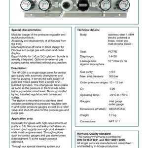 Regulator Hornung HP 250 Frontline