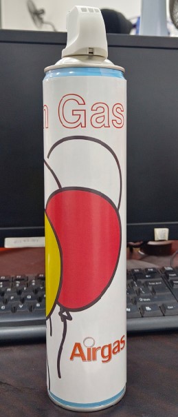 Helium Balloon Gas with 4 disposable aerosol can for 5 pcs of balloon - Image 3