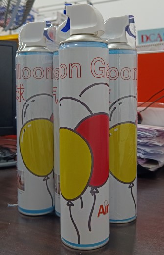 Helium Balloon Gas with 4 disposable aerosol can for 5 pcs of balloon - Image 4