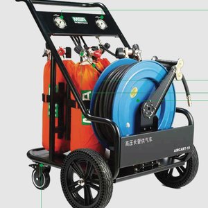 Breathing Airline Trolley, MSA, AirCart, 4 unit 6.8L composite cylinder, hose 2 x 10 Meter, #10222630
