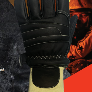 Fireman GLOVE, SW brand, 3 layer, DuPont Fiber Glass Kevlar Lining fpr cut Protection Waterproof, 100% Genuine DuPont Non Flammable Thread